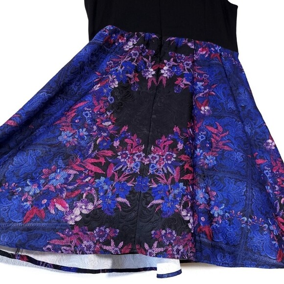 NEW City Chic Whimsigoth A-Line Dress in Studded Black Blue Pink Plus Size 22 - Picture 11 of 13